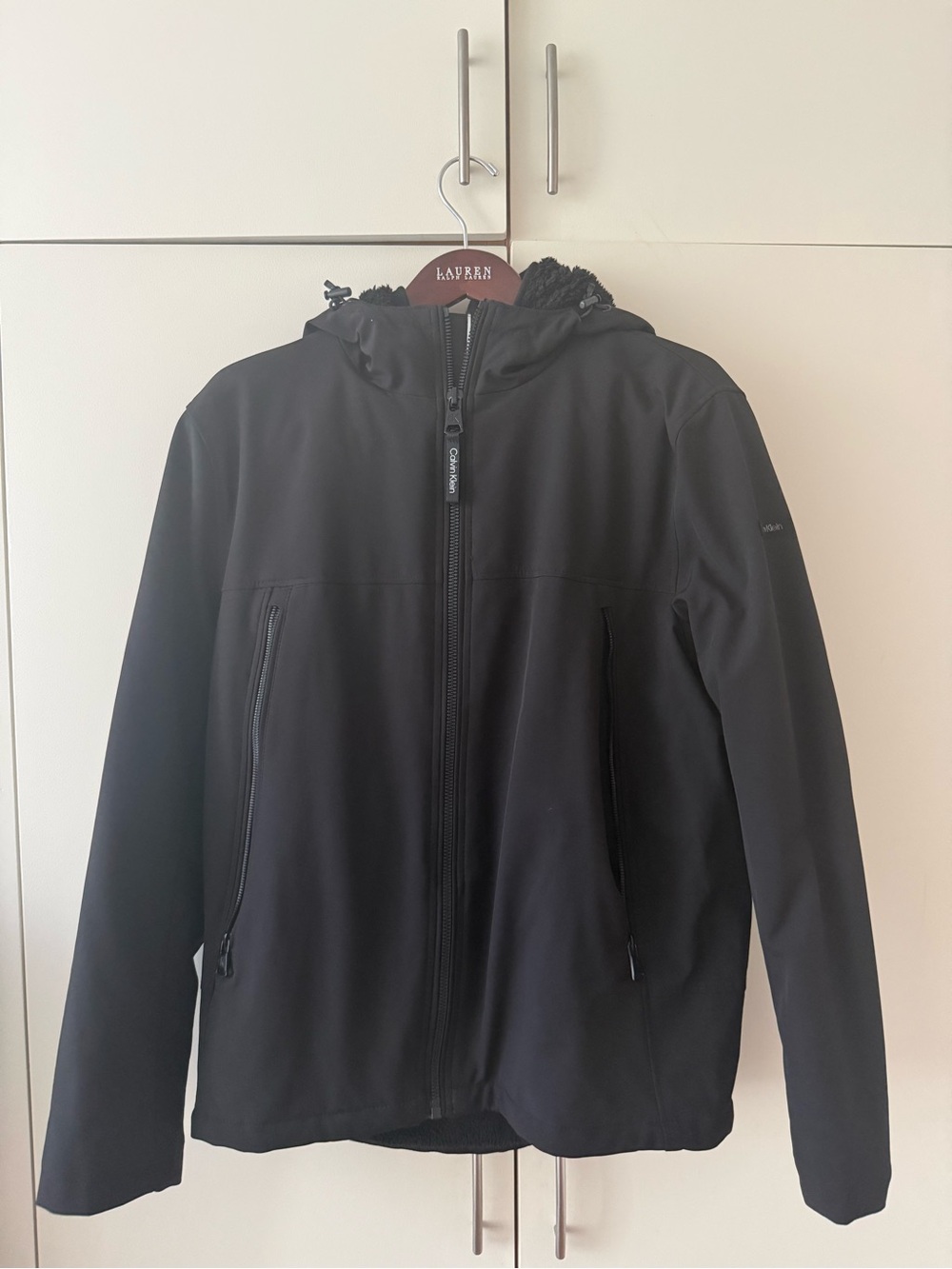 Calvin Klein Black Men's Hooded Jacket